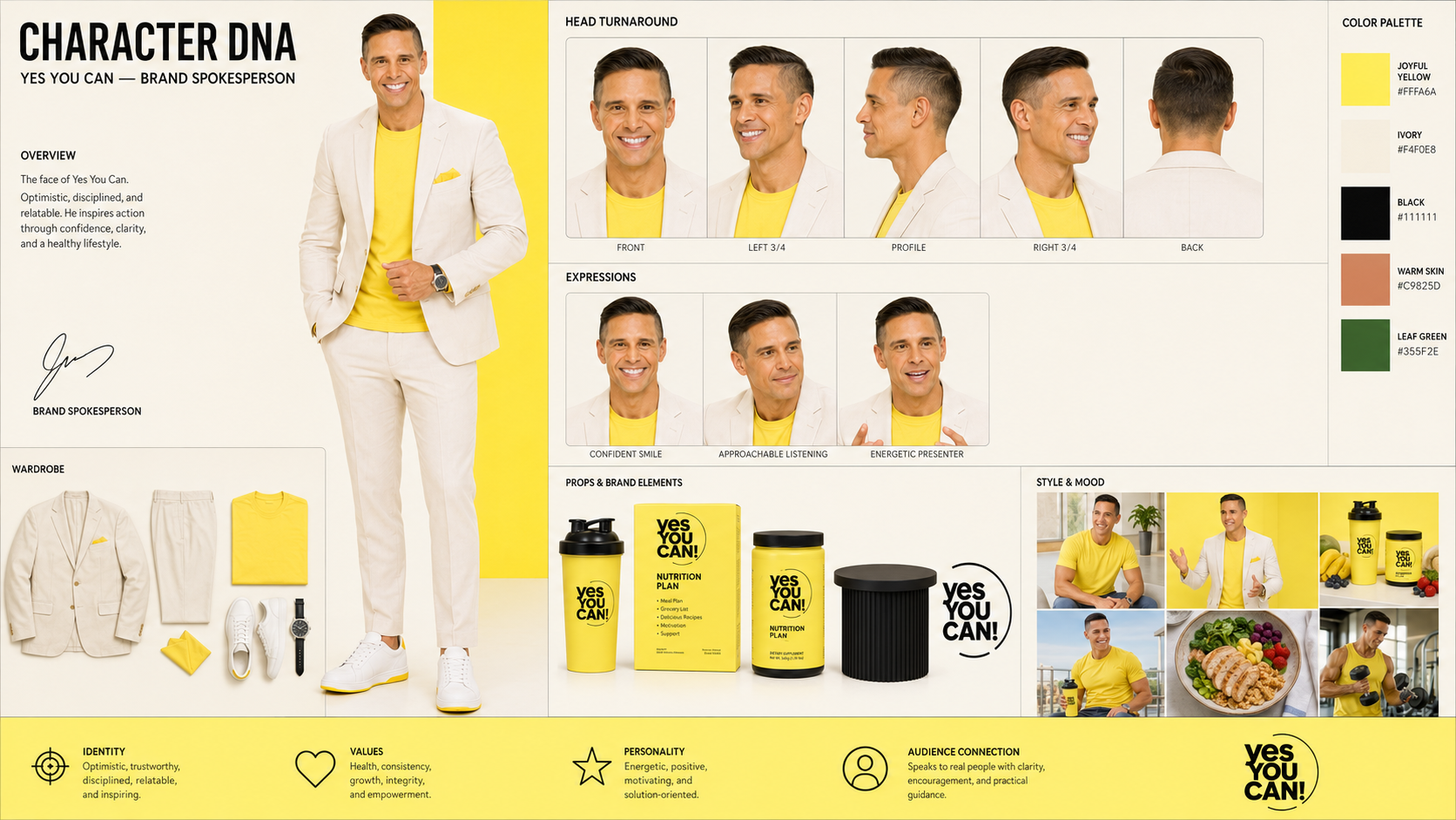Hoja maestra del personaje